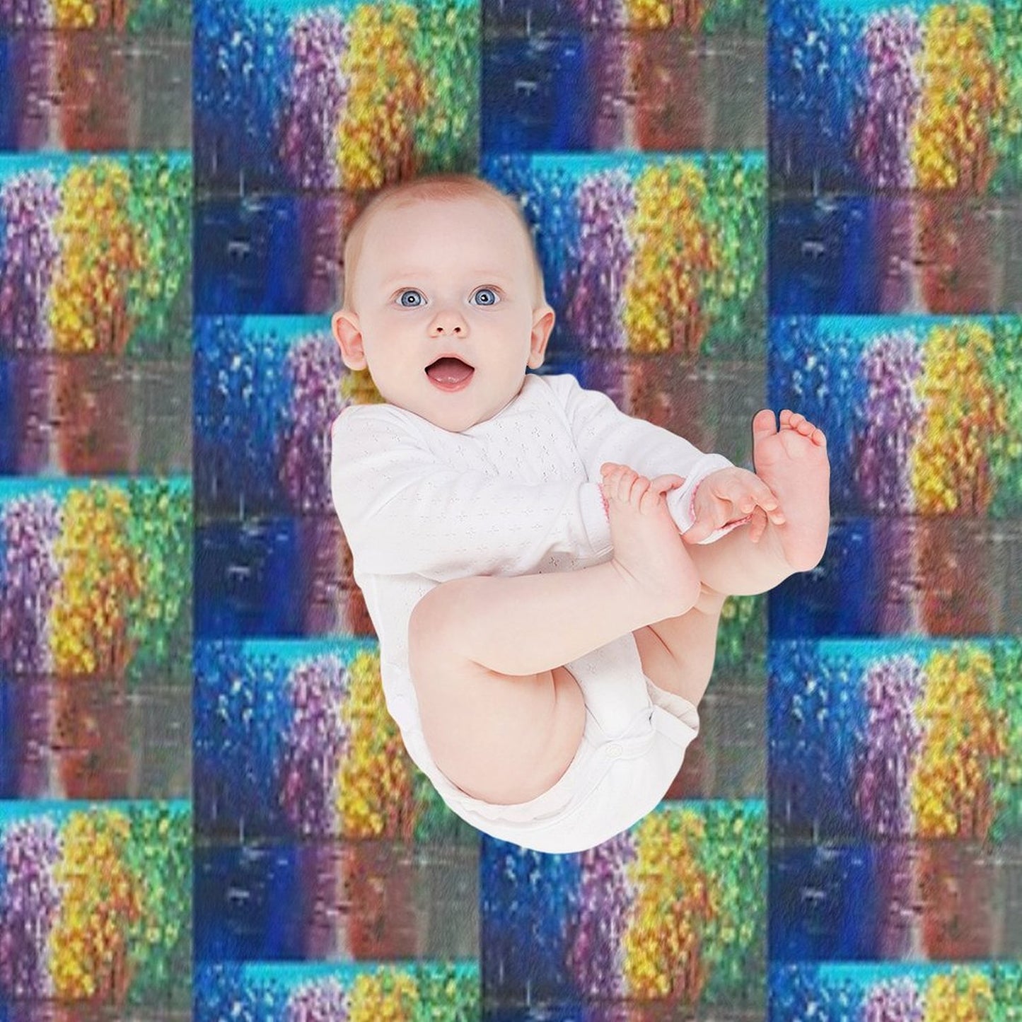 Chromatic Reflections Throw Blanket