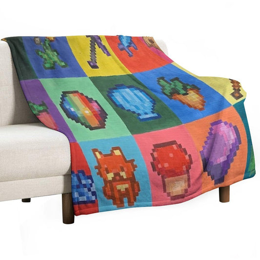 Stardew Valley PixelArt Throw Blanket