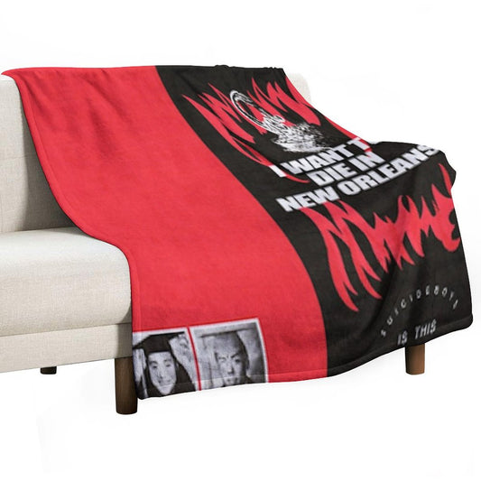 IWANTTODIEINNEWORLEANS Throw Blanket