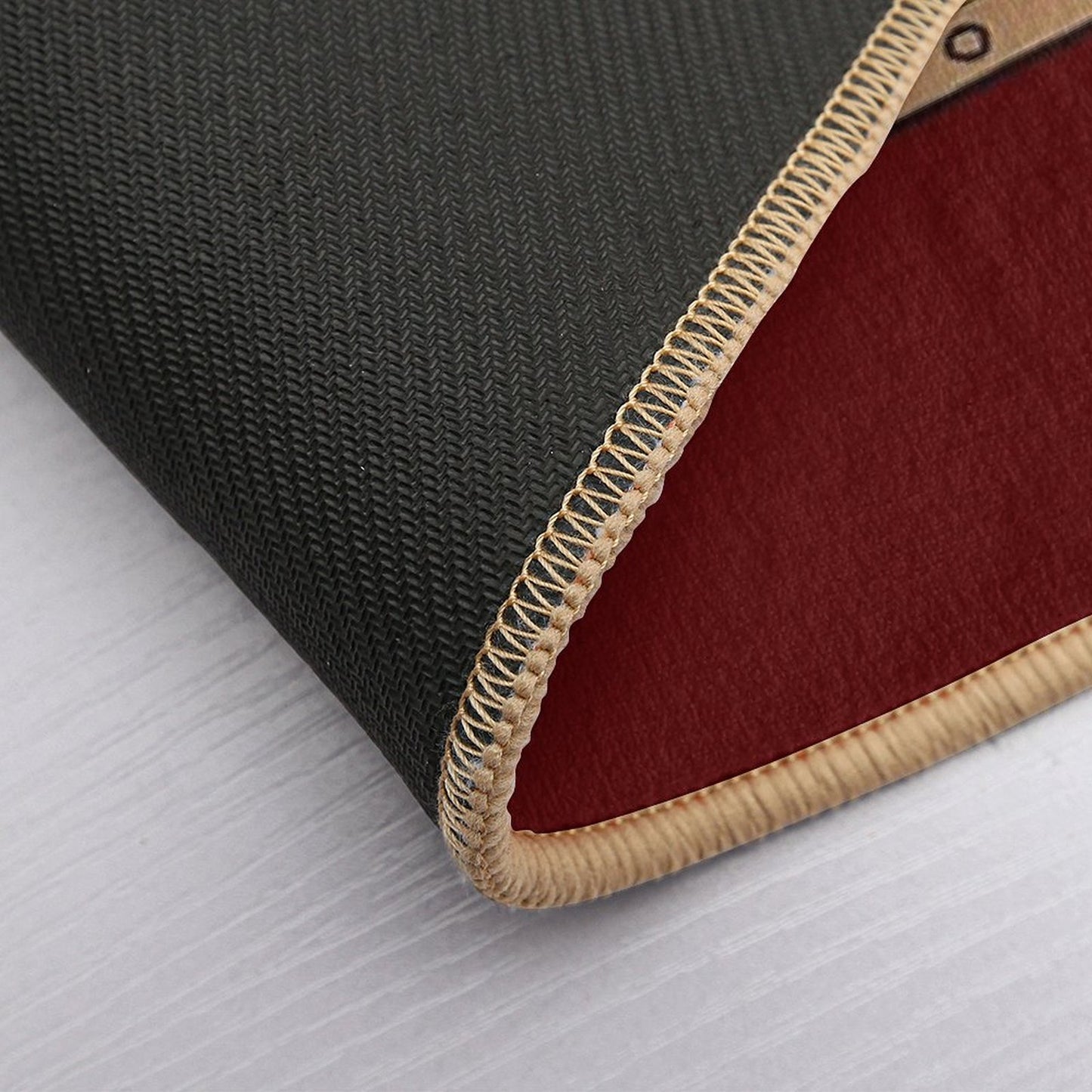 TIBETAN RUG-maroon Bath Mat