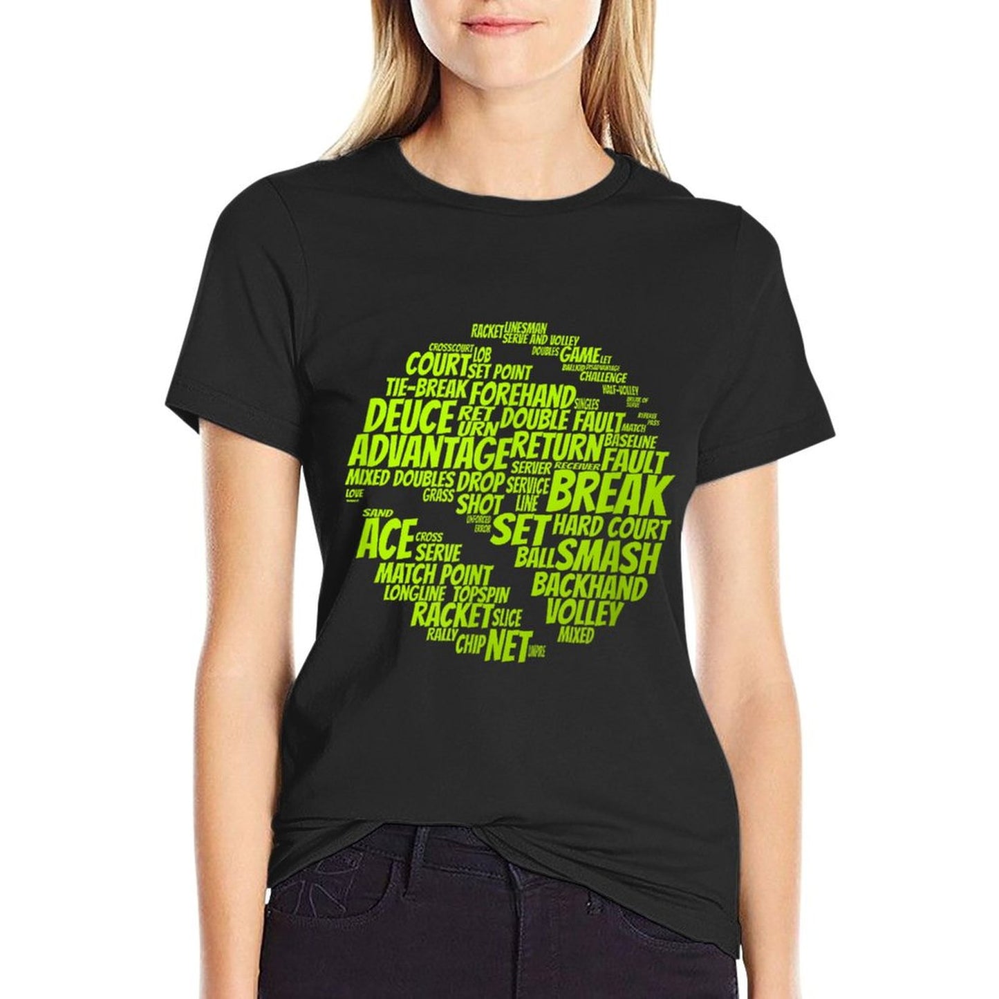 Tennis Terms Tennis Player Playing Tennis Ball T-Shirt