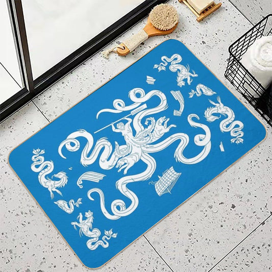 Scylla Mosaic - Blue Bath Mat