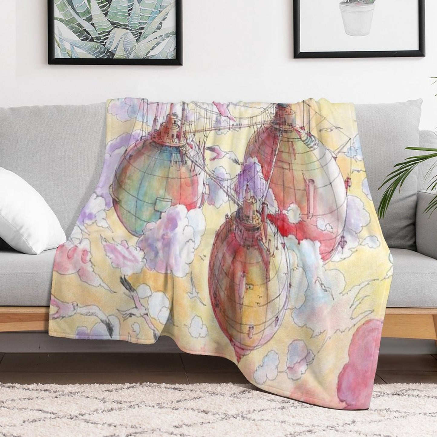 Three Worlds Throw Blanket