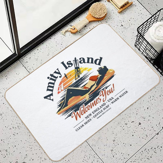 Amity Island Welcomes You Bath Mat