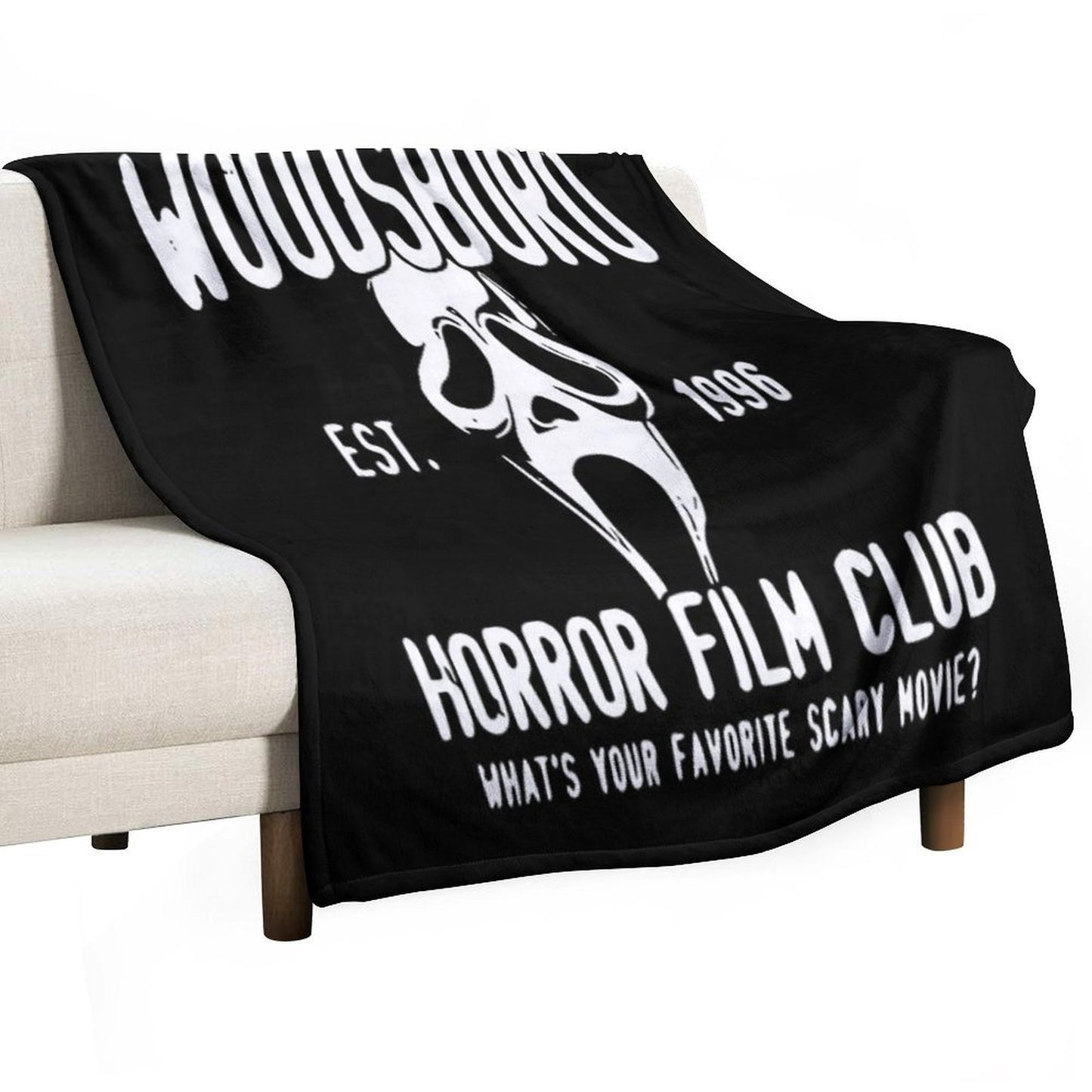 Scream Woodsboro Film Club Horror Throw Blanket