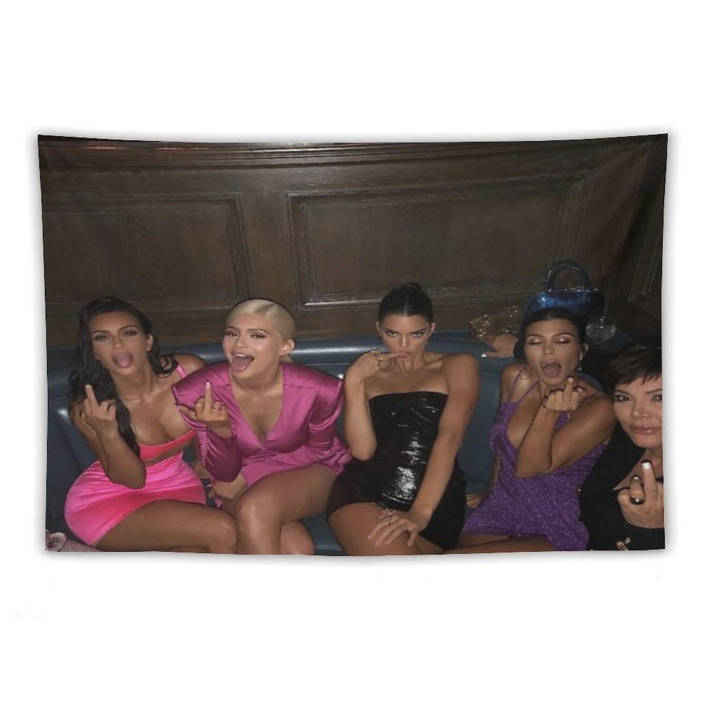 Kardashians Middle Finger Tapestry