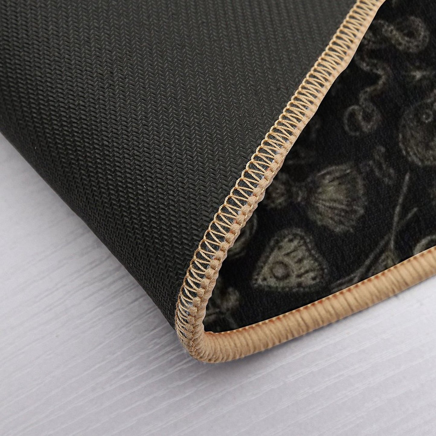 Just Witch Things (black And Beige) Bath Mat