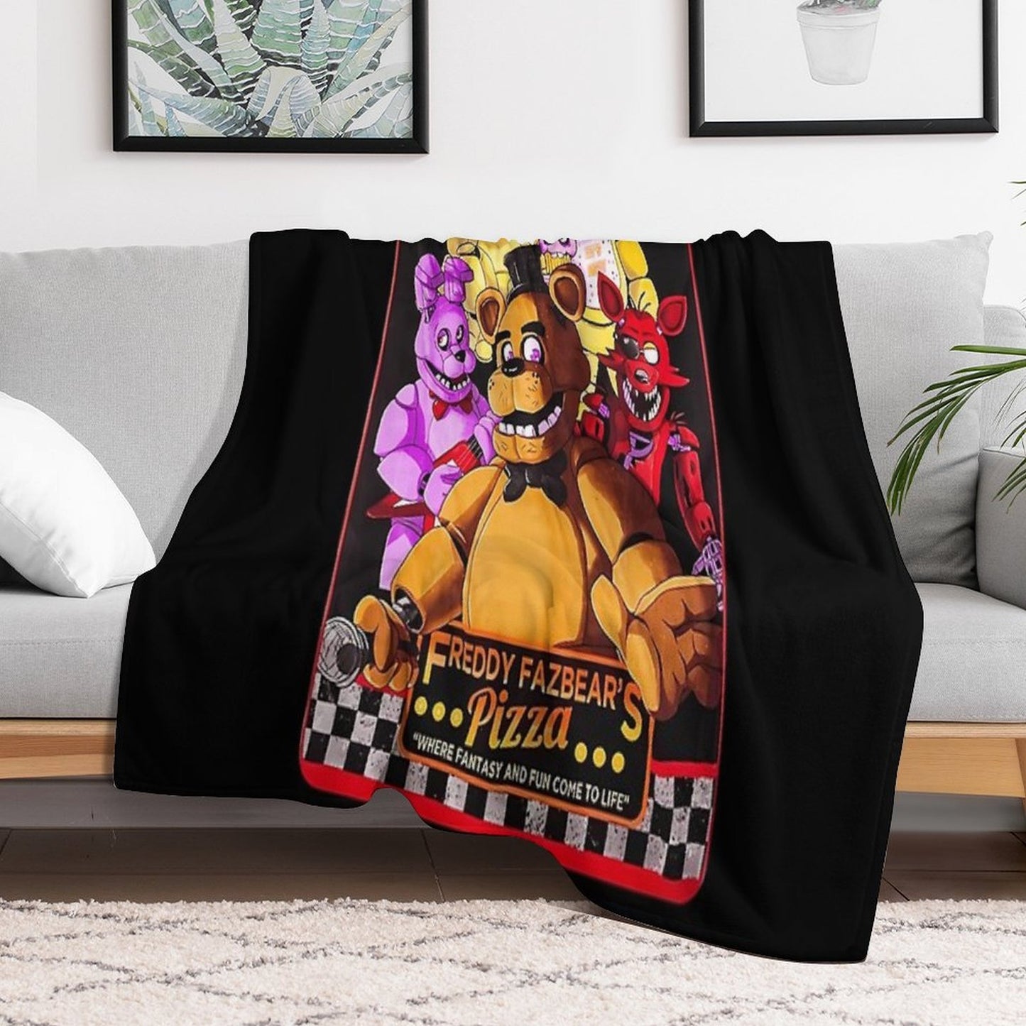 Five Nights at Freddy's Throw Blanket