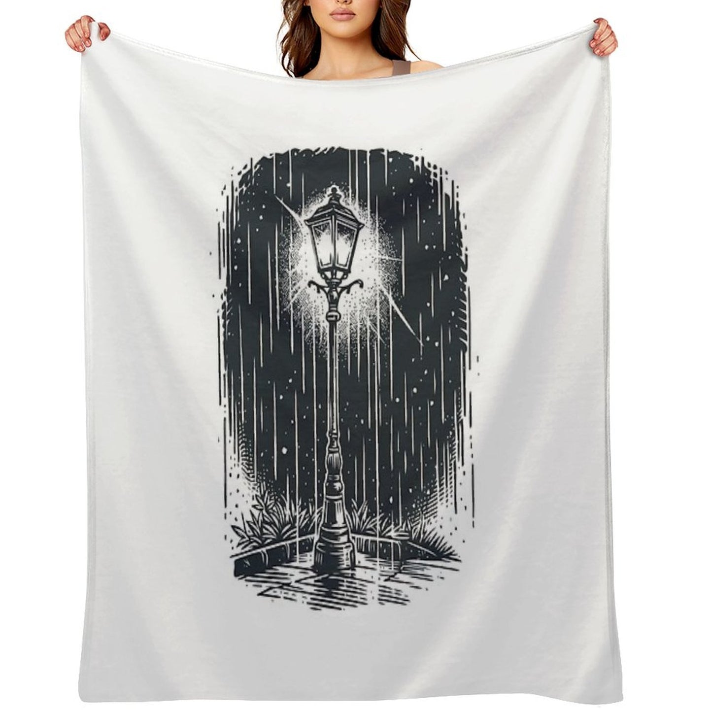 Lamp in The Dark Throw Blanket