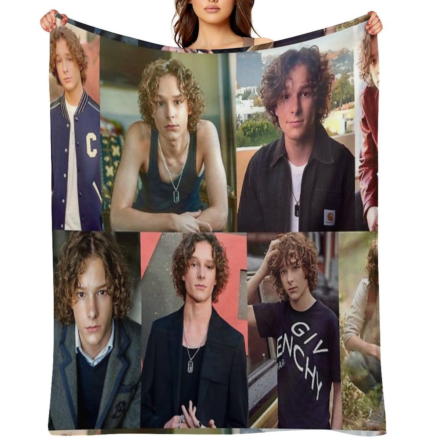 Mason Thames Collage Throw Blanket