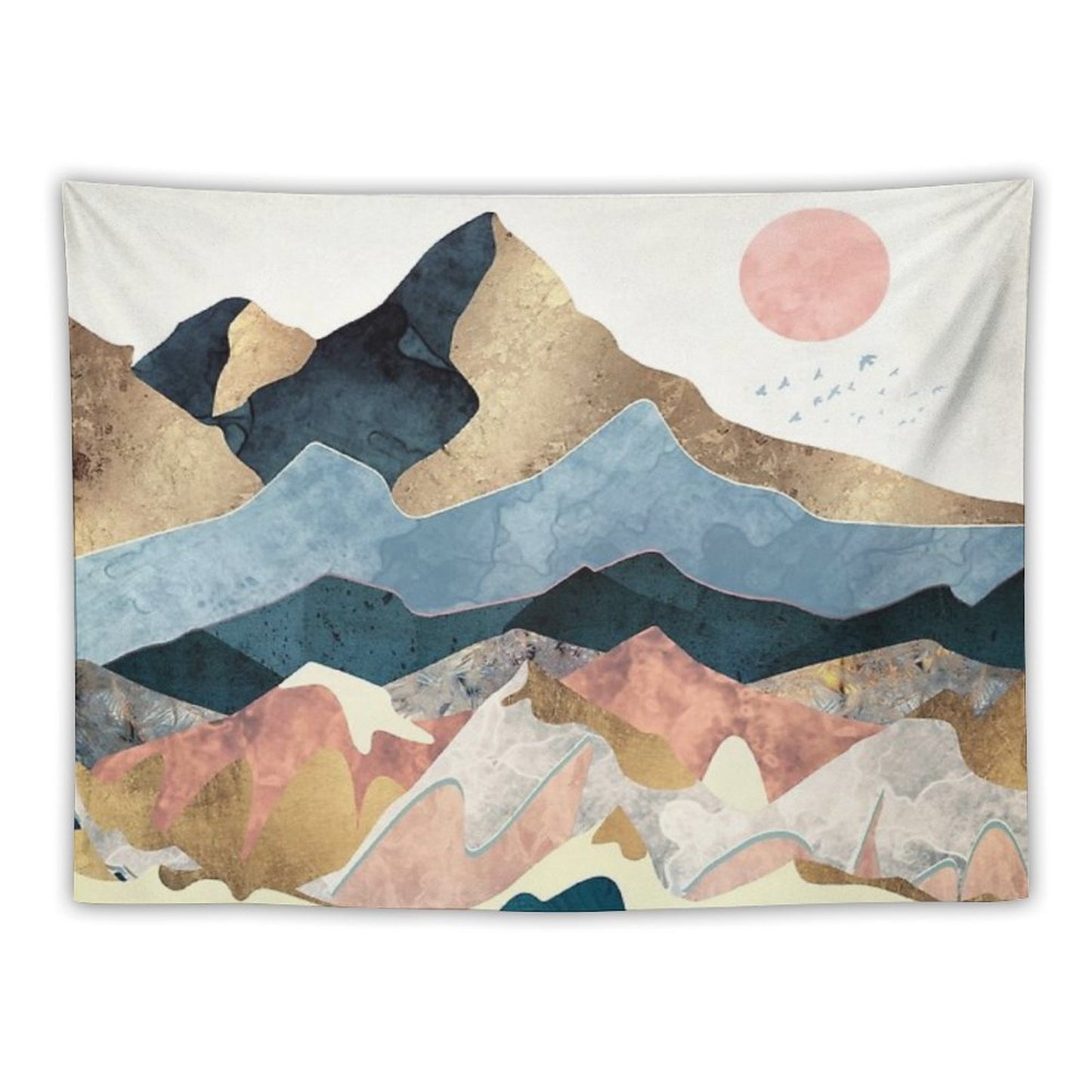 Golden Peaks Tapestry