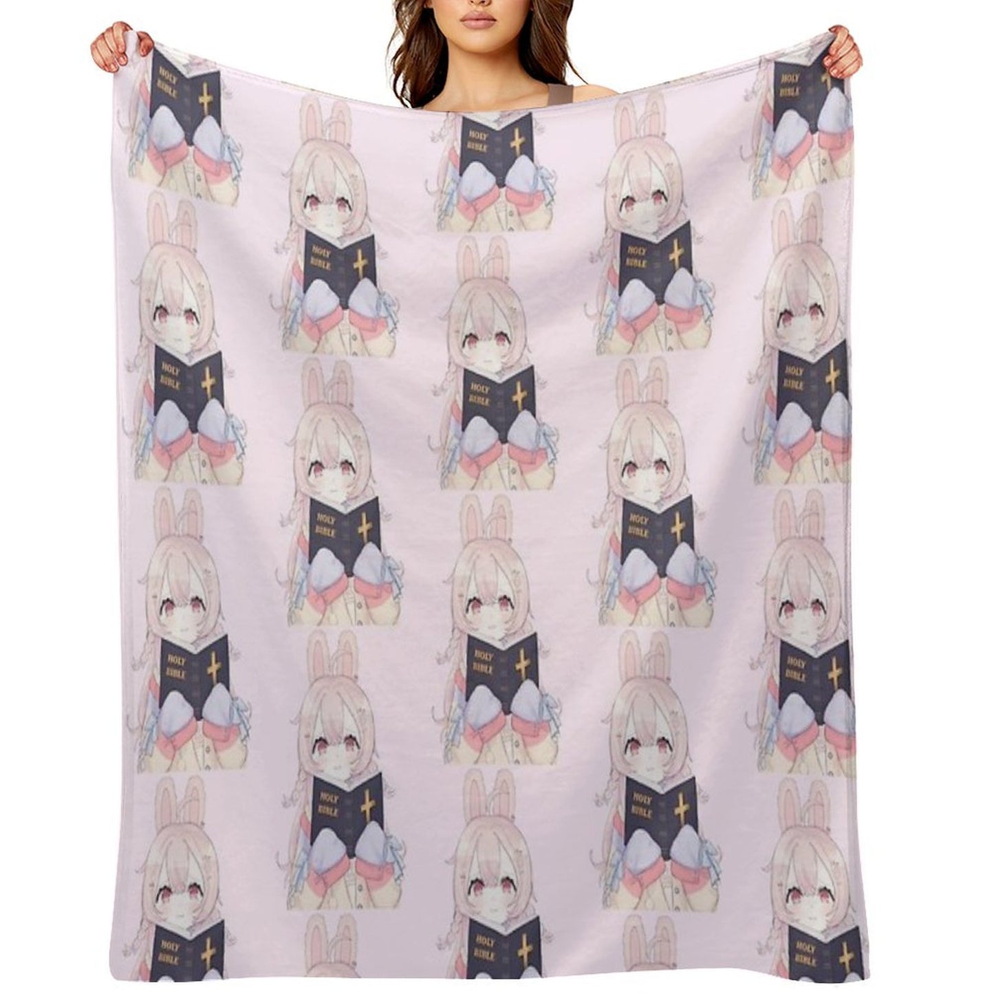 Pipkin Pippa Reading The Holy Bible Throw Blanket