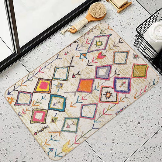 Moroccan Traditional Rug Style Bath Mat