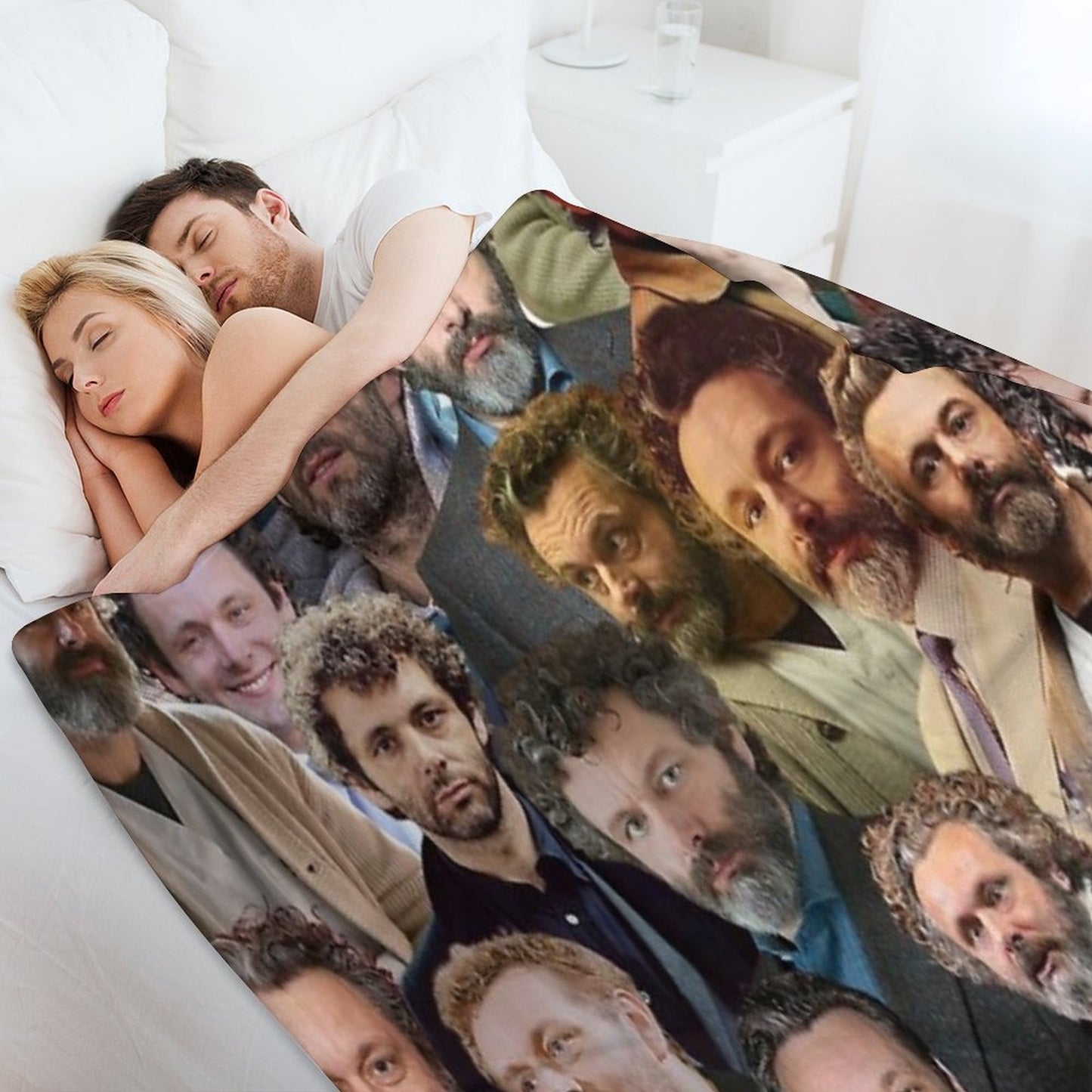 Michael Sheen Photo Collage Throw Blanket
