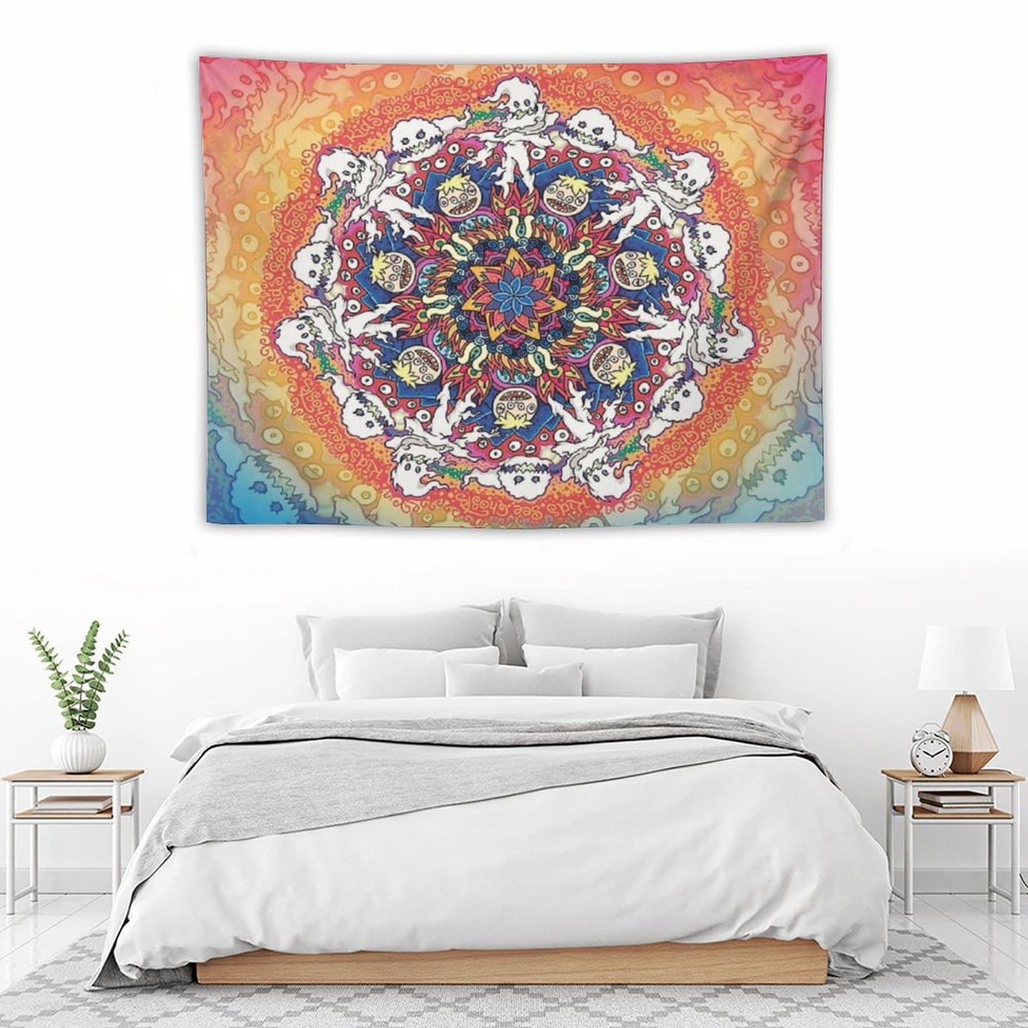Kids See Ghosts Mandala Tapestry