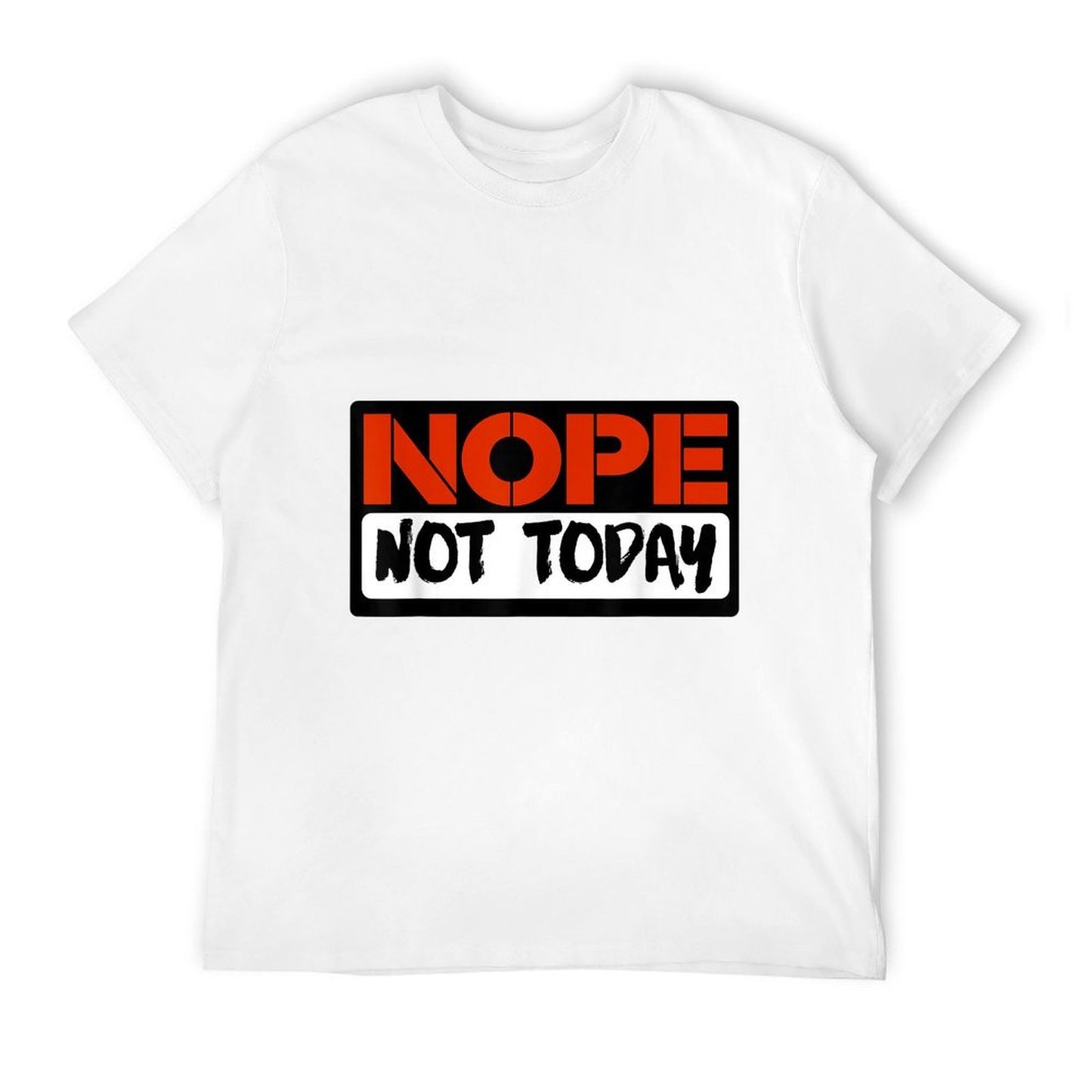 Nope Not Today Heathered Texture T-Shirt