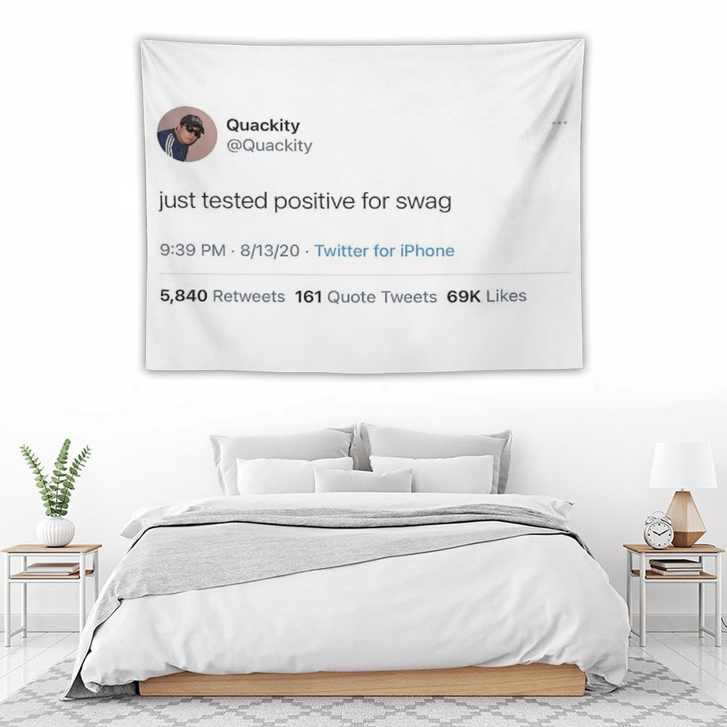 Quackity Tweet Tapestry