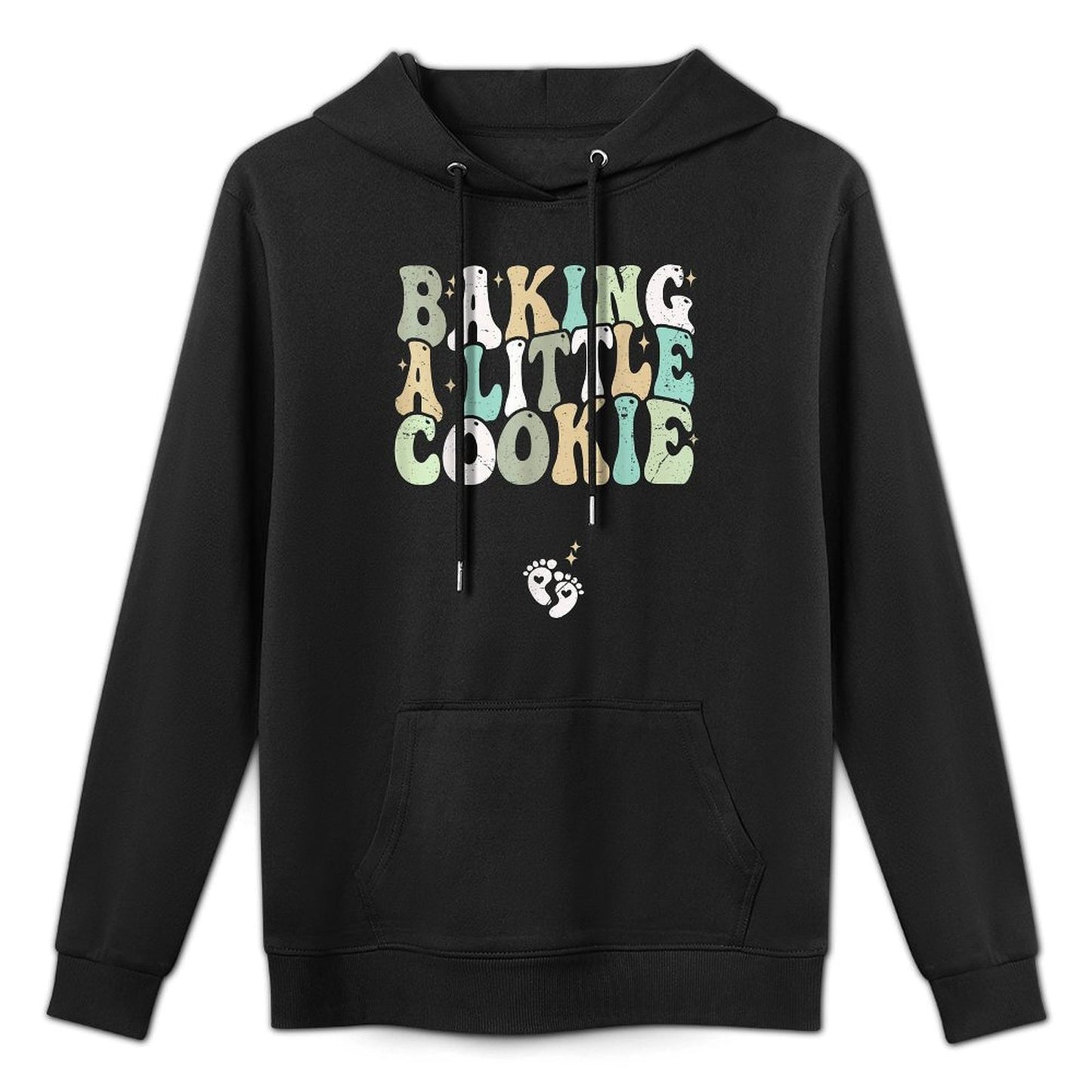 Baking A Little Cookie Christmas Pregnancy Announcement Layering Staple Hoodie