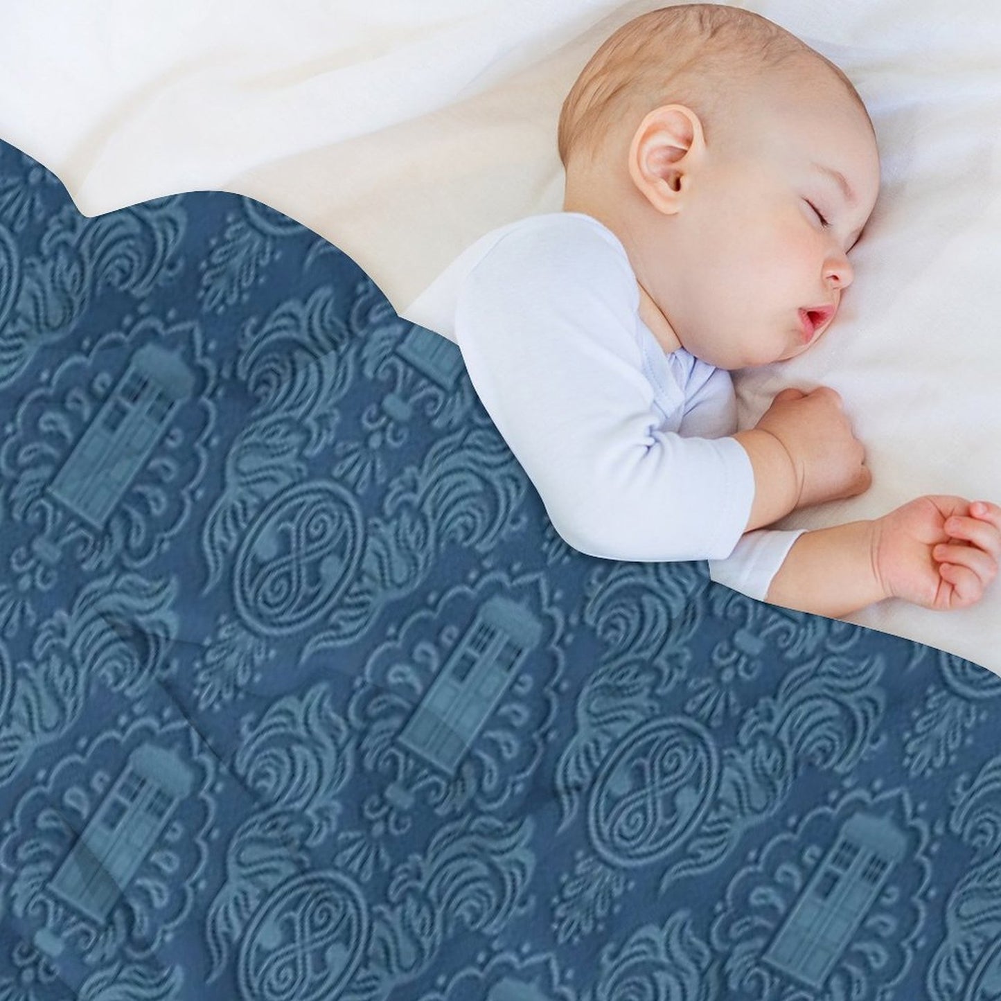 Doctor's Damask Throw Blanket