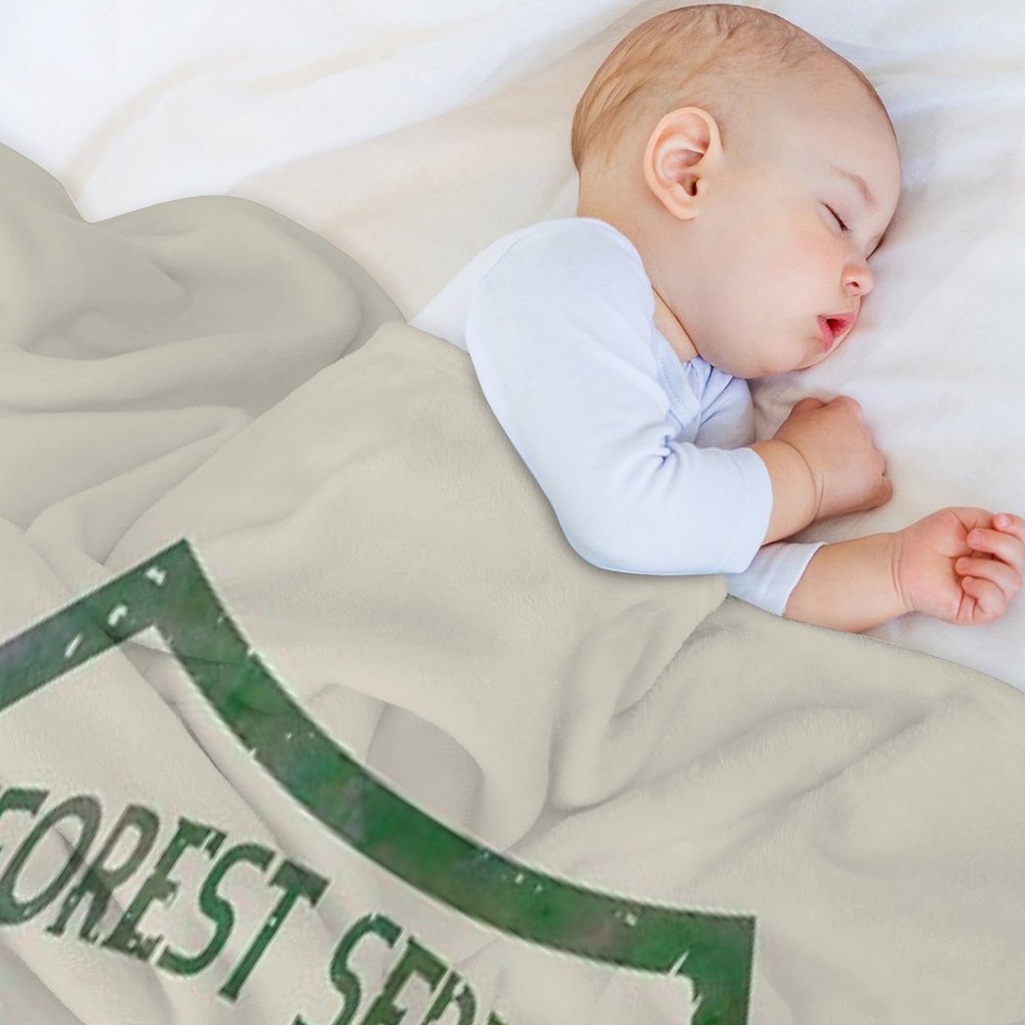 Forest Service Vintage Green Emblem Throw Blanket