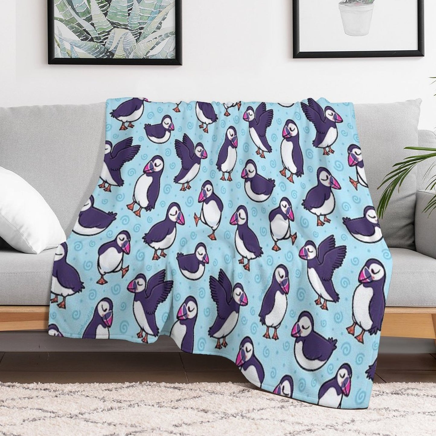 Tough Puffs Throw Blanket