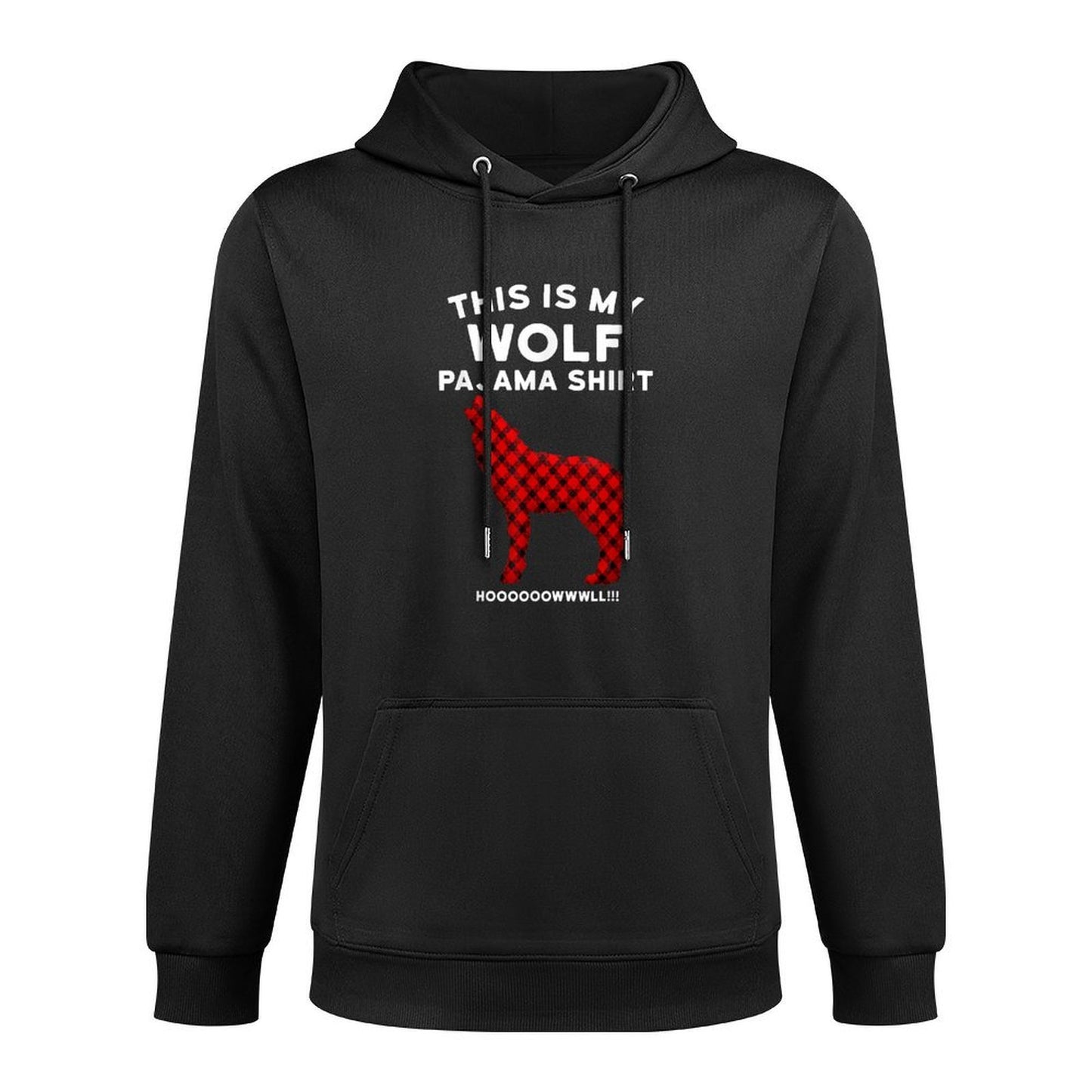 Wolf Pajama - Cute Christmas Gift for Wolf Lovers Medium-Weight Fabric Hoodie