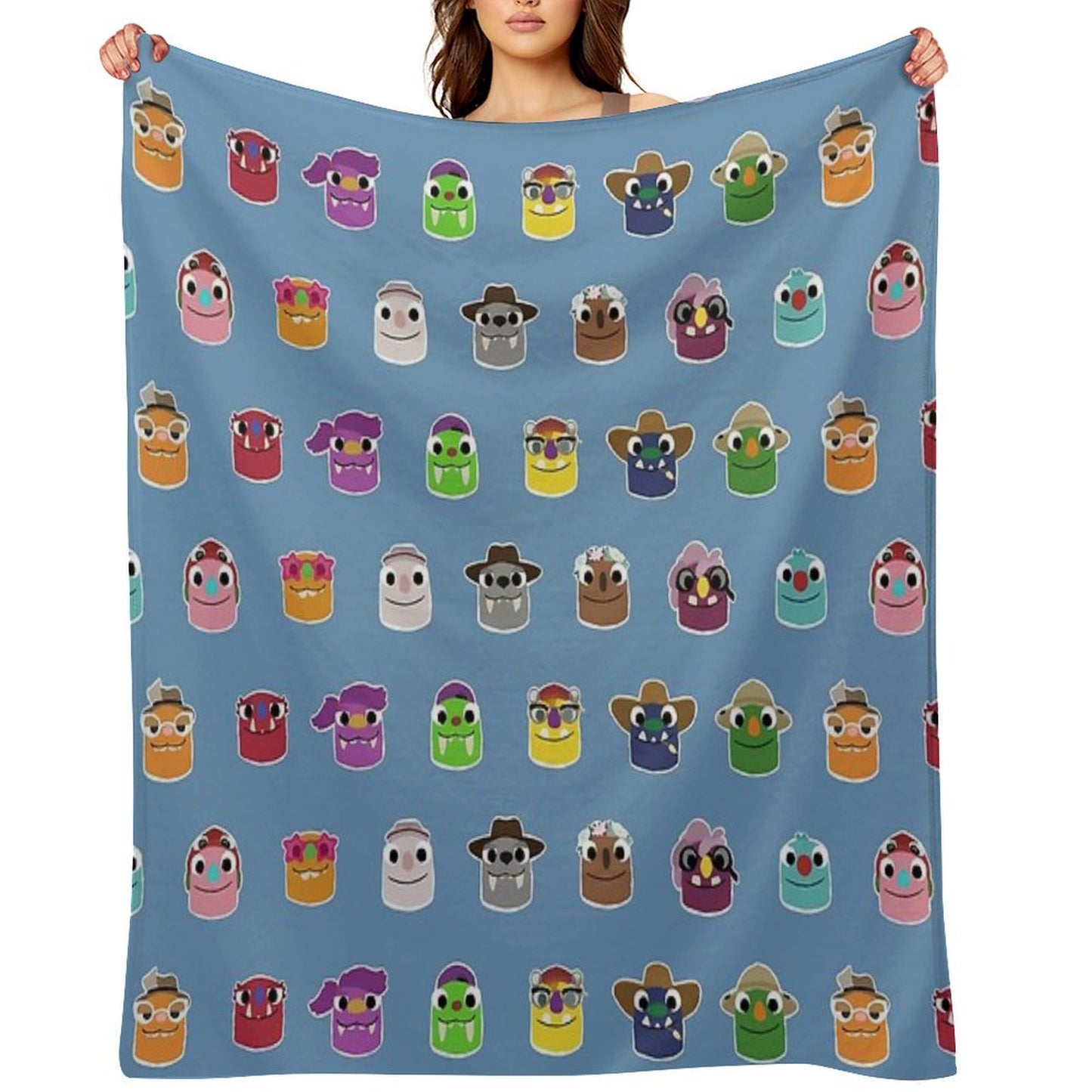 Bugsnax - All Grumpuses Throw Blanket
