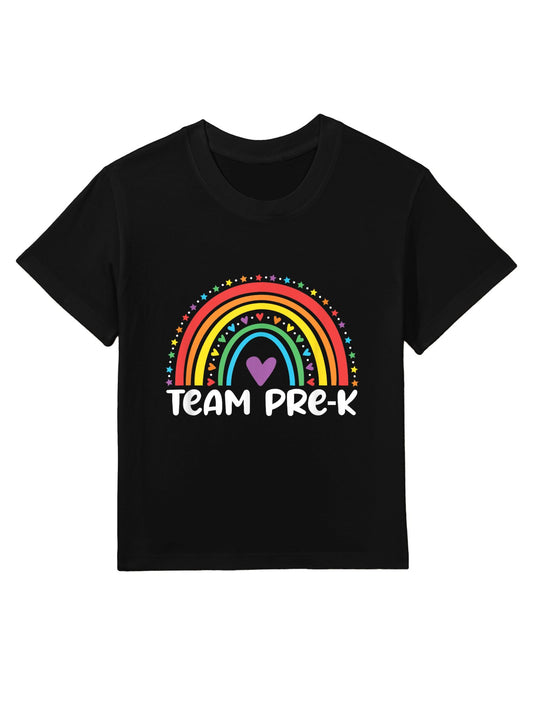 Team Pre-K Teacher Crew Squad Hello Back School Graduation Kids T-Shirt