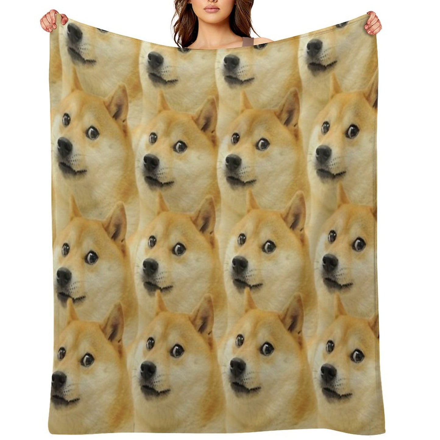 Doge Collage Throw Blanket