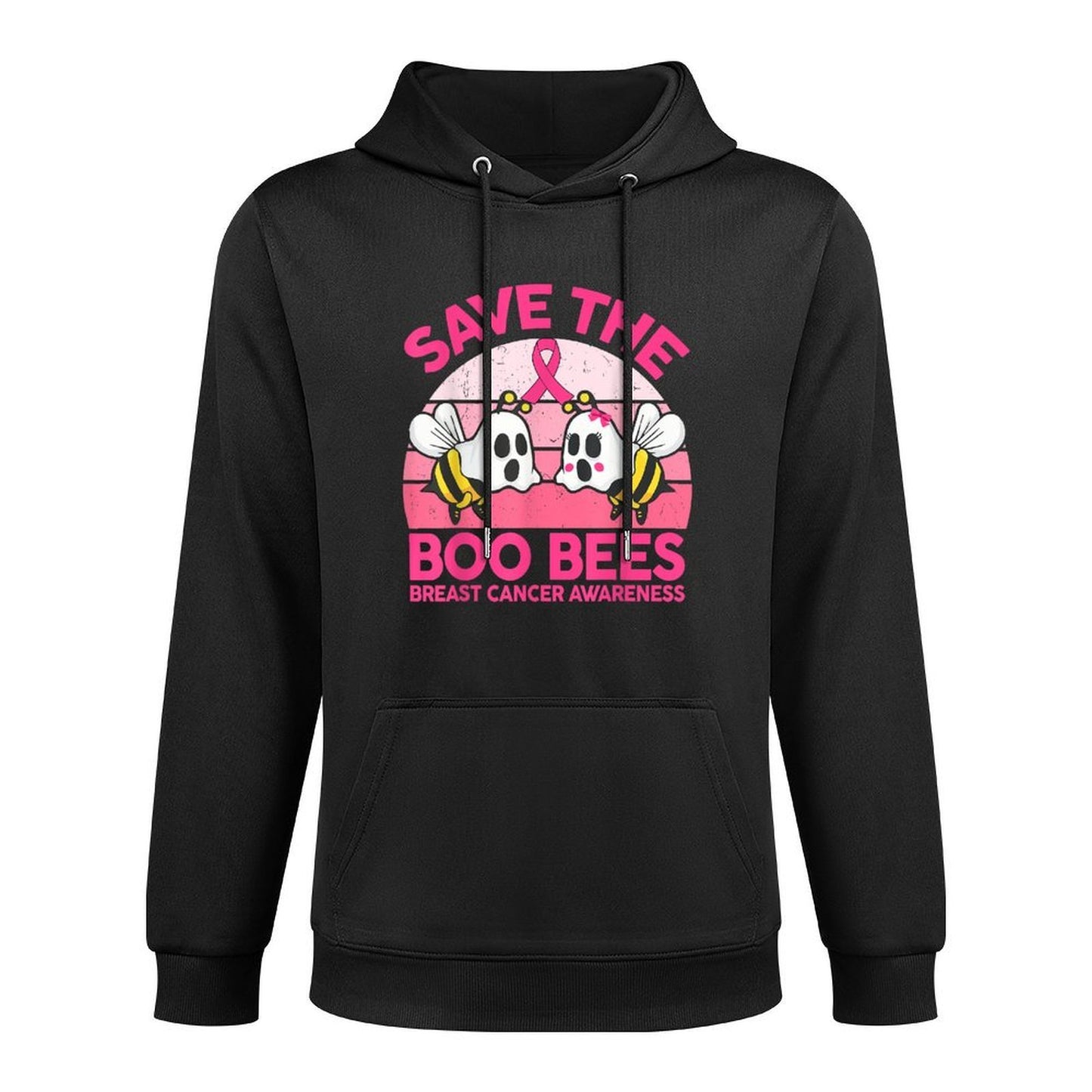 Save The Boobees Boo Bees Breast Cancer Halloween Women Easy Care Hoodie