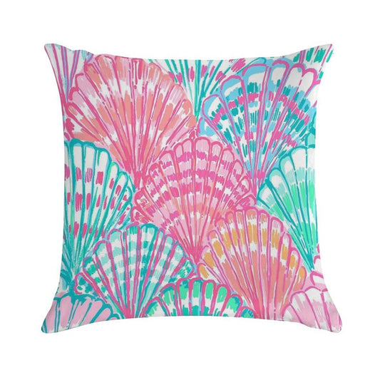 Colorfull Shell Soft Warmth Comfort Throw Pillow