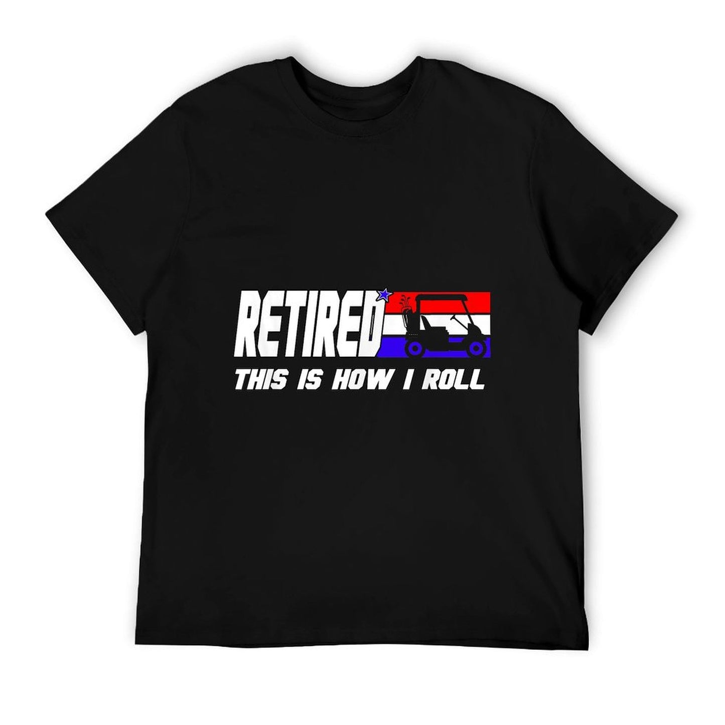 Golf Dad Shirt Funny Golfing Shirt Golf Cart Retired Golf T-Shirt