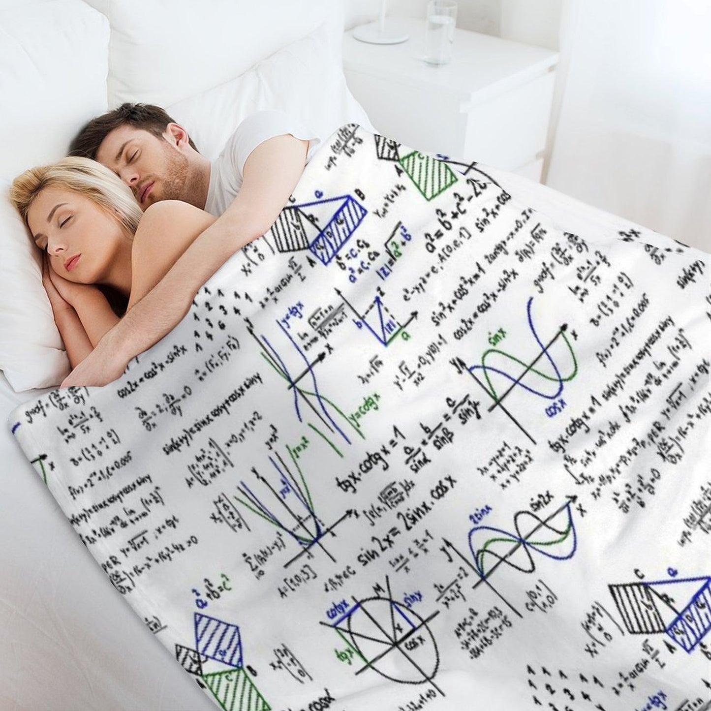 Mathematics Formulas And Numbers Throw Blanket