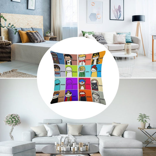 Dream Smp Linen Throw Pillow Cover