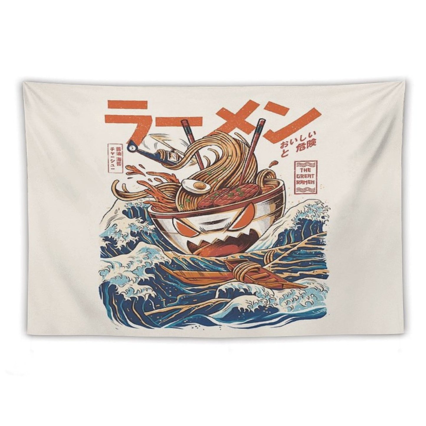 The Great Ramen Off Kanagawa Tapestry