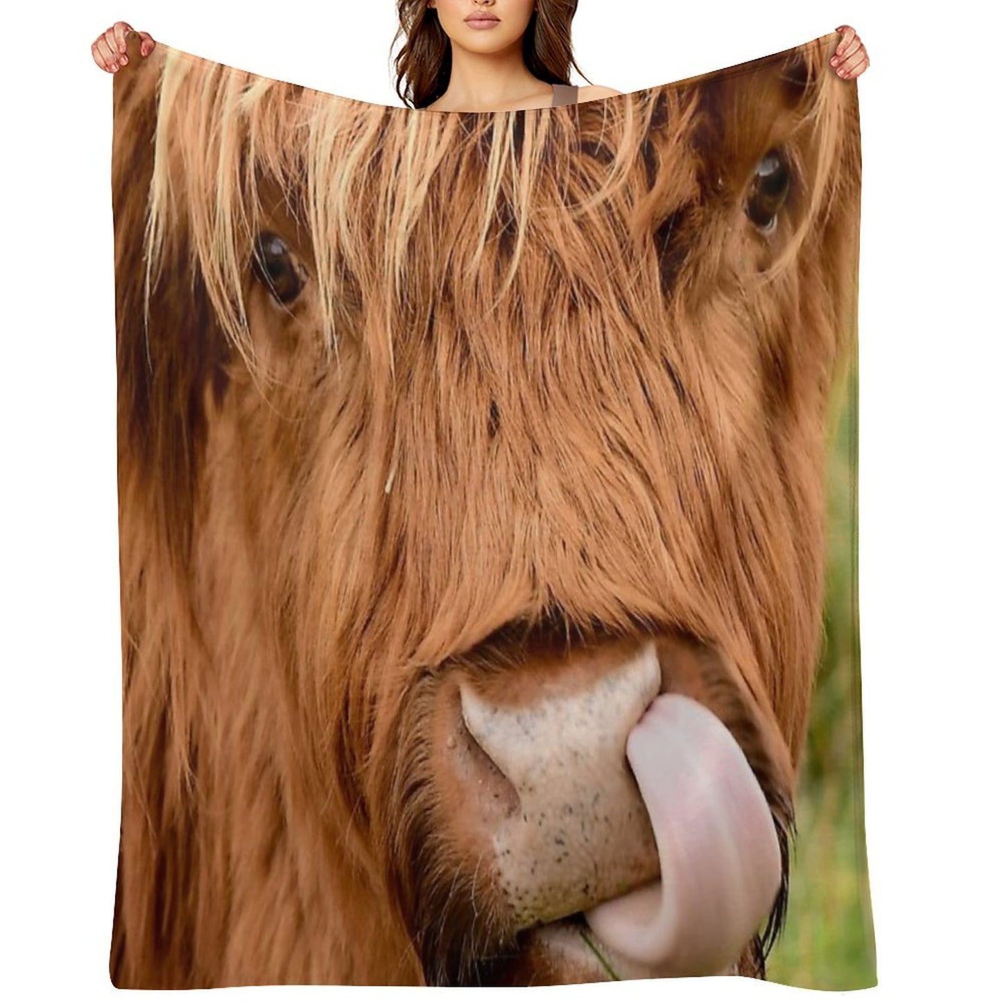 Tasty, The Highland Cow Throw Blanket
