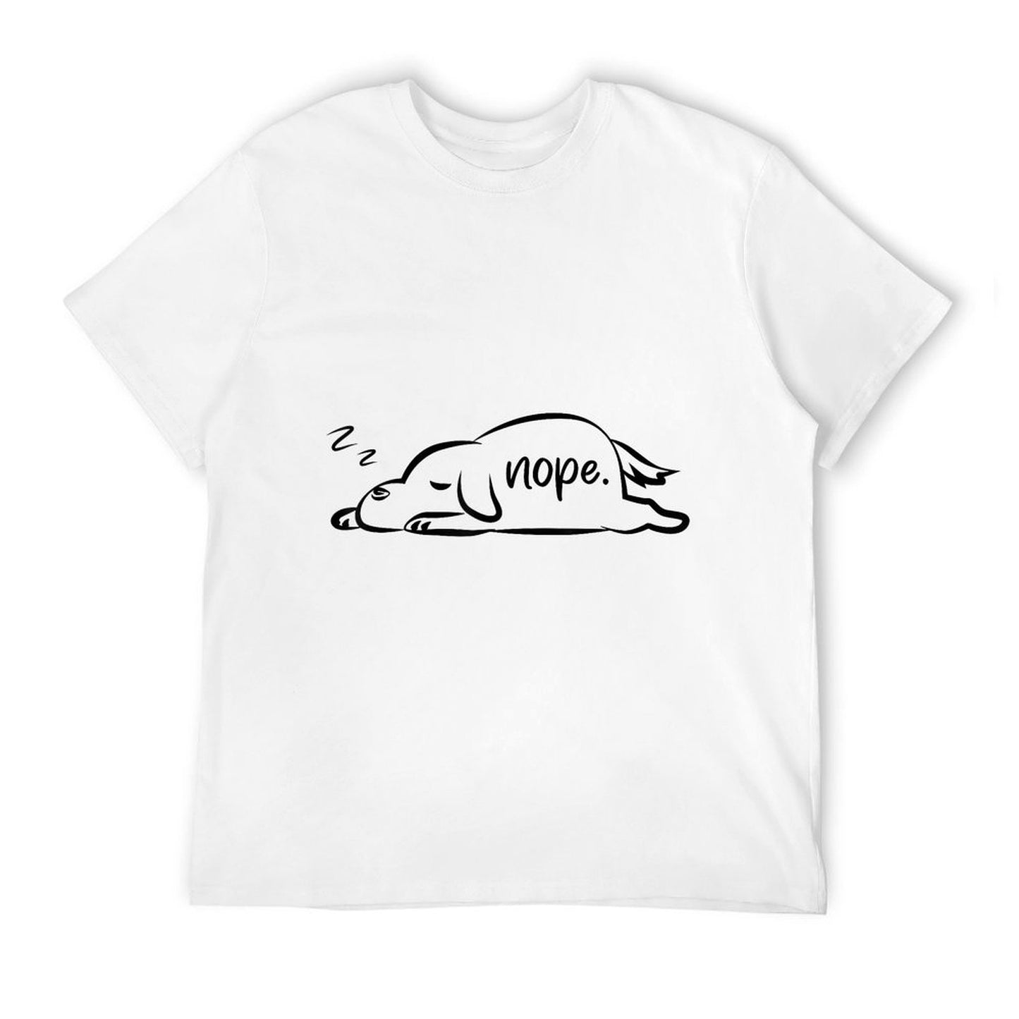 Funny Nope Dog Lightweight T-Shirt
