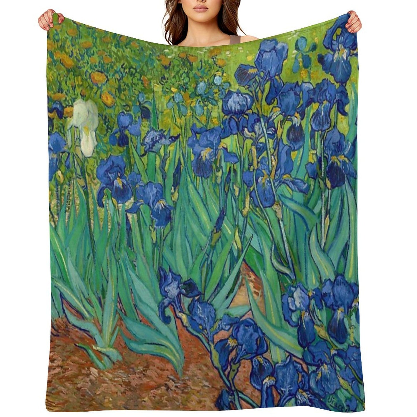 Irises by Vincent Van Gogh (May 1889) Throw Blanket