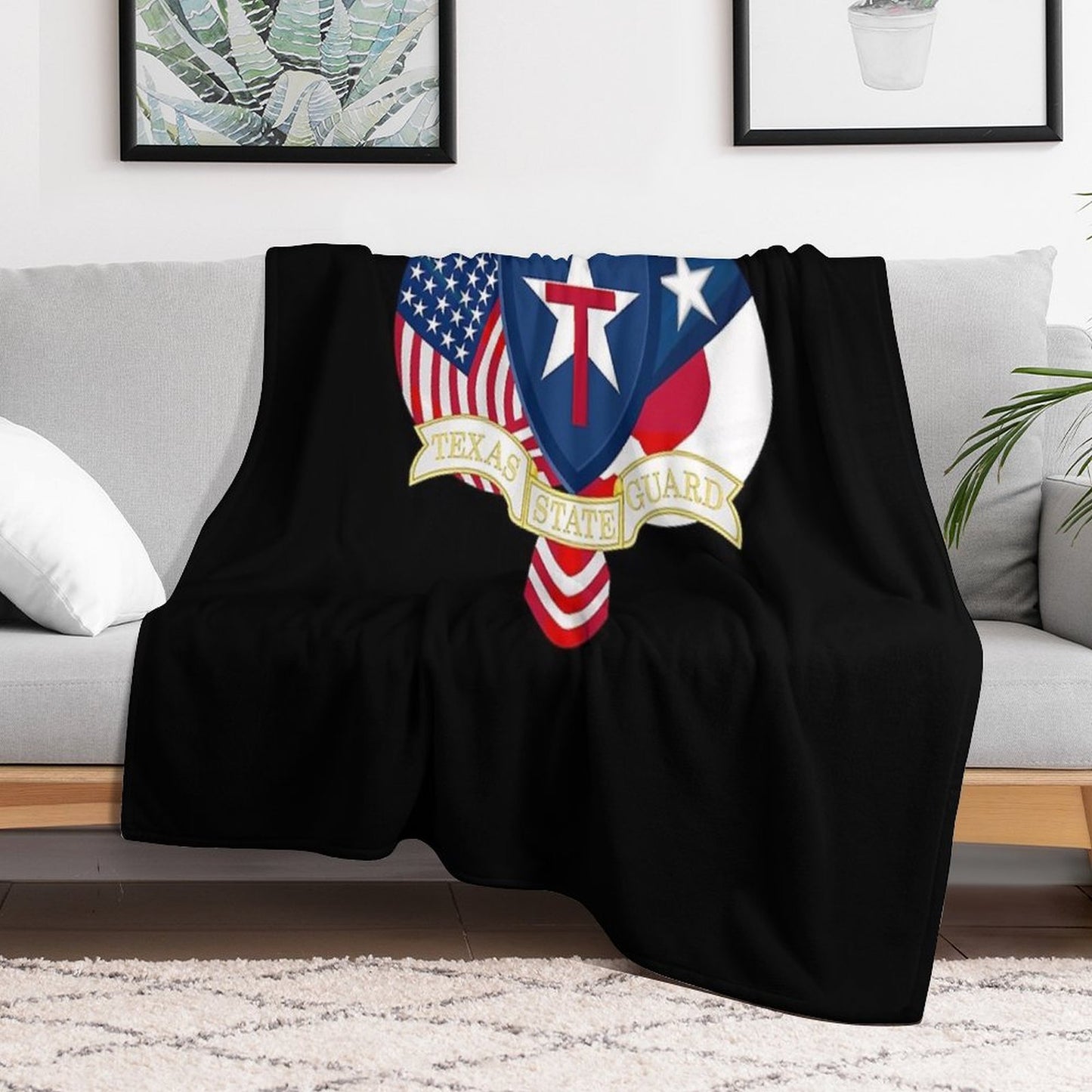 Texas State Guard Throw Blanket