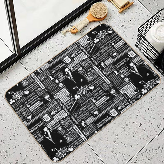 The Wise Words of Michael Scott Bath Mat