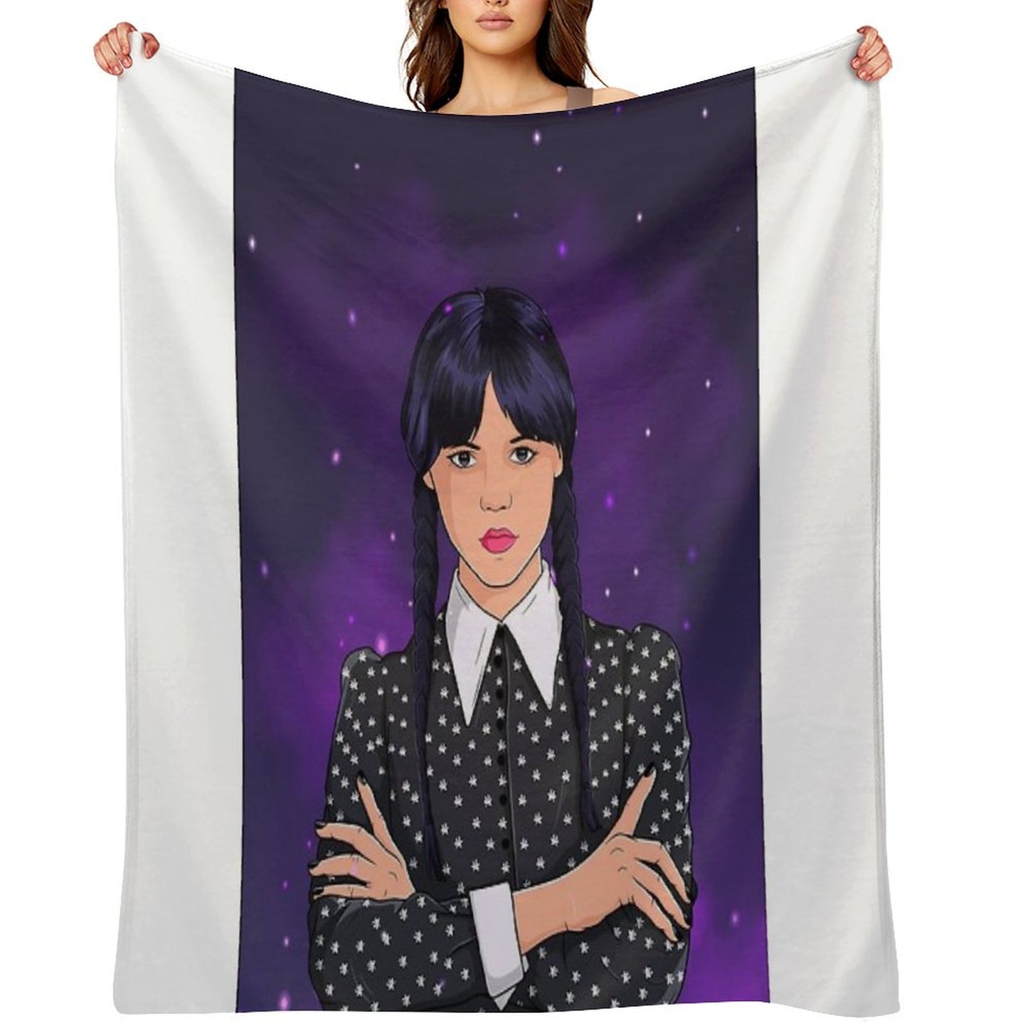 Wednesday Addams Jenna Ortega Throw Blanket