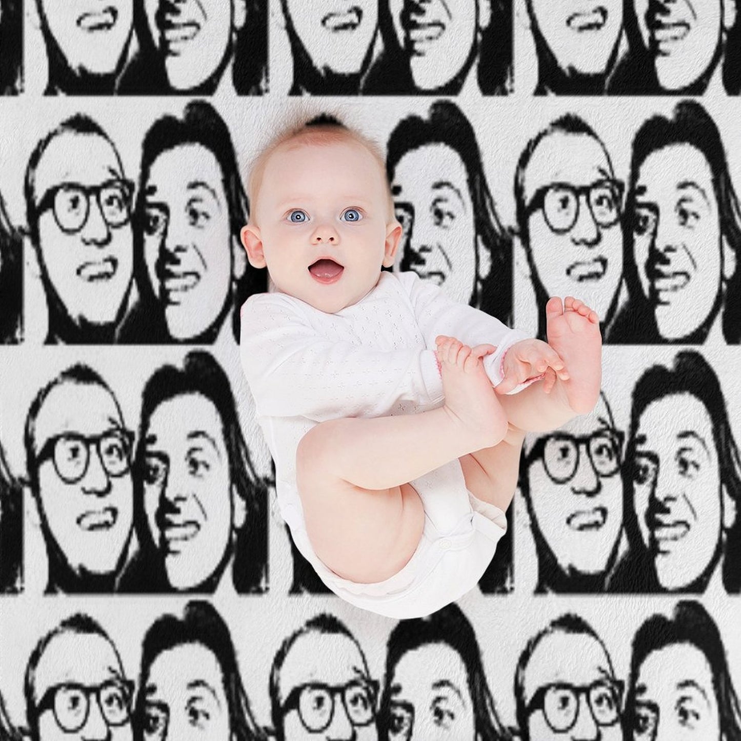 Rik Mayall And Ade Edmondson Throw Blanket