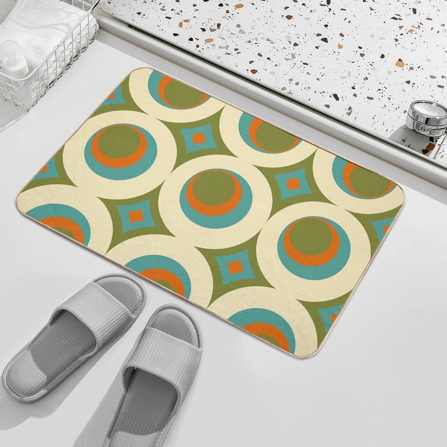 Mid-Century Modern Funk 2 Bath Mat
