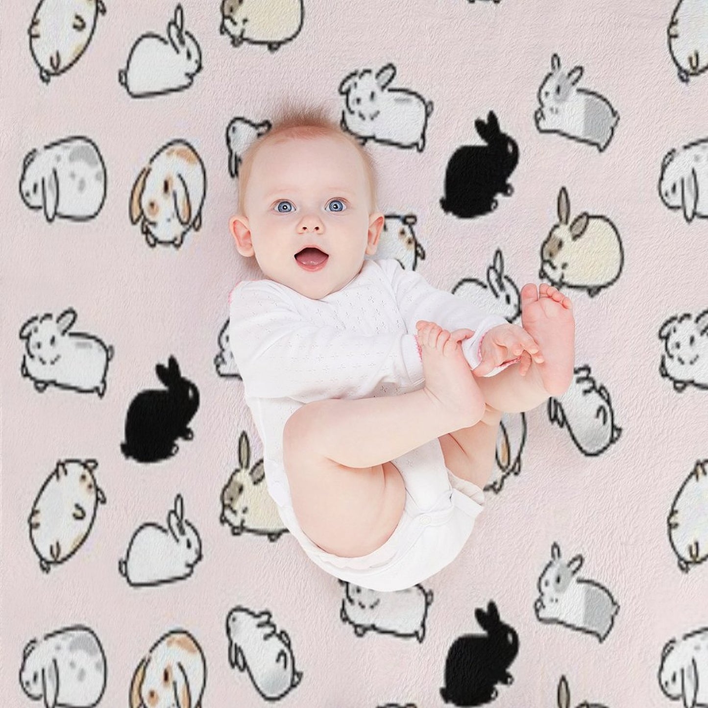 Bunny Rabbits Throw Blanket