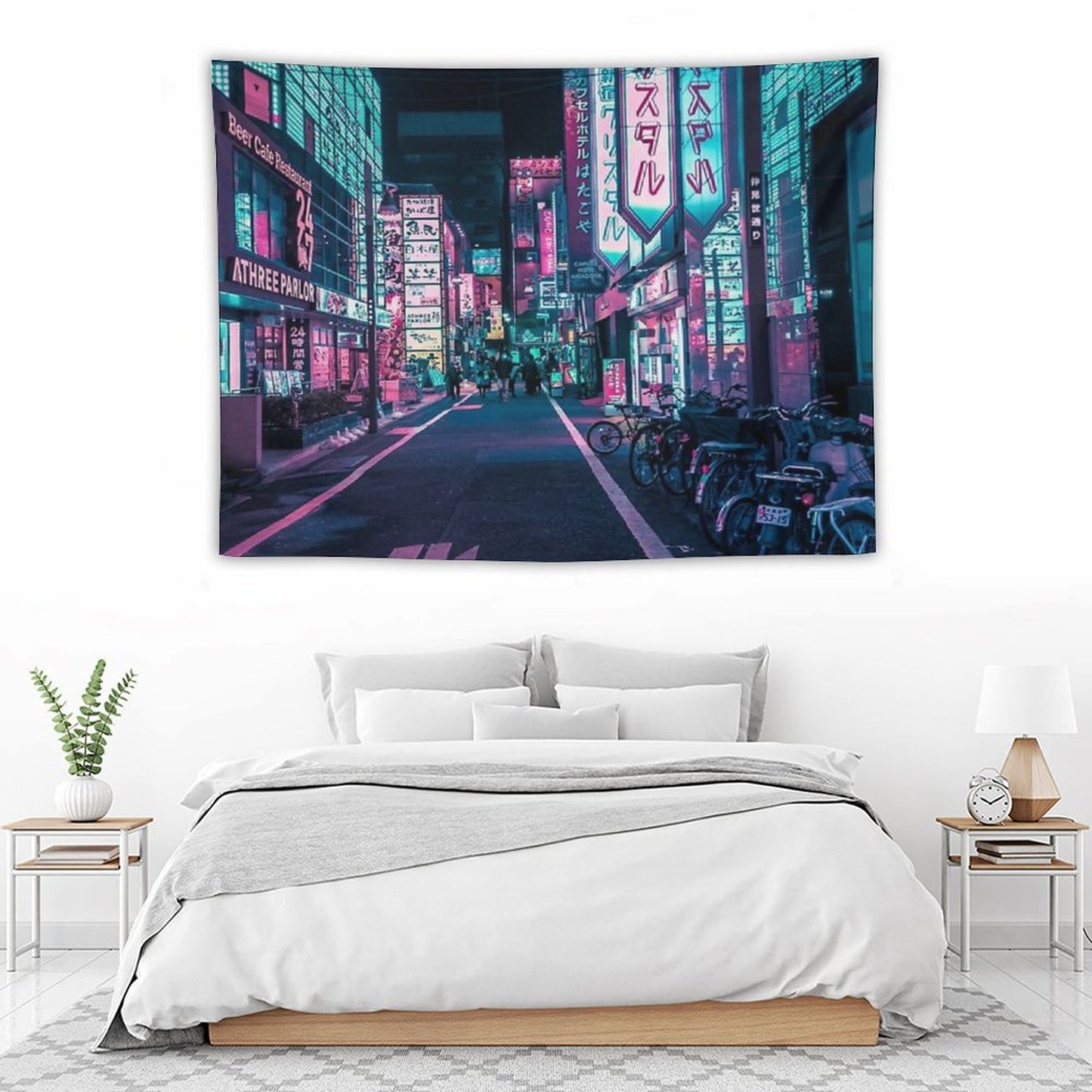 Tokyo - A Neon Wonderland Tapestry