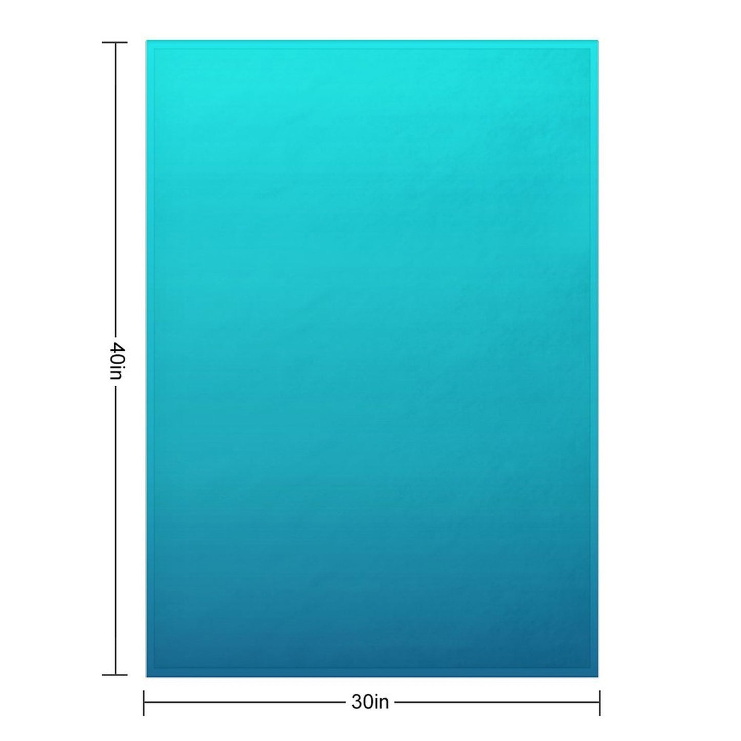 Preppy Summer Beach Teal Blue Turquoise Ombre Throw Blanket