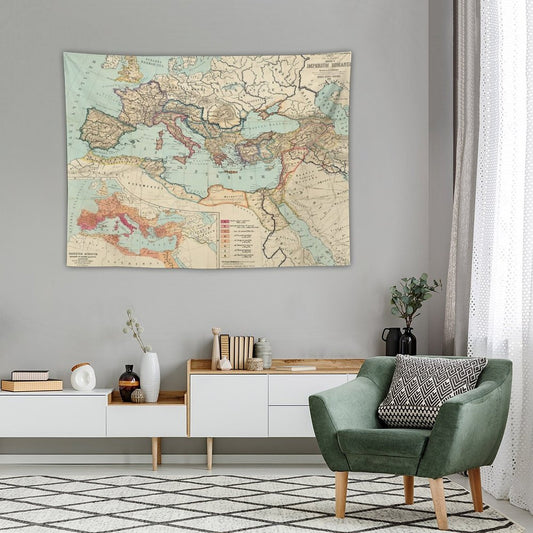 Vintage Map of The Roman Empire Tapestry