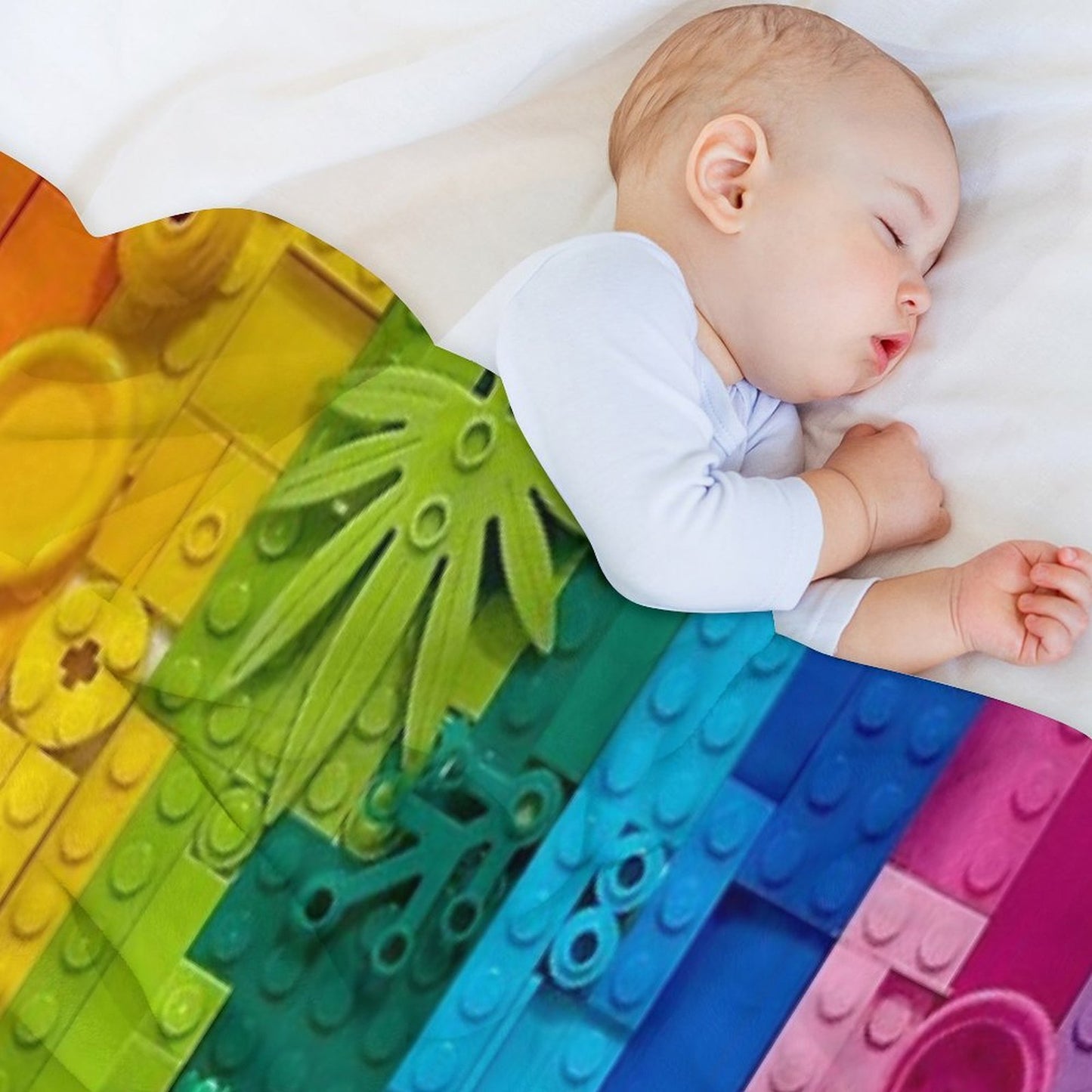 Rainbow Drip Throw Blanket