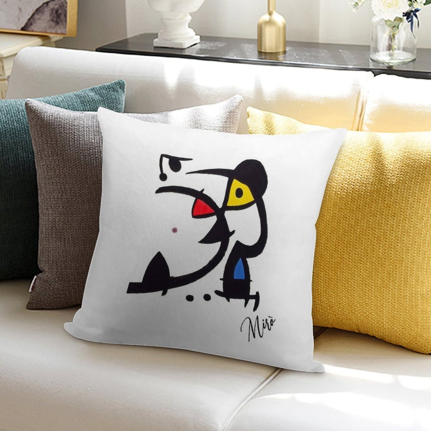 Mirò Soft Washable Throw Pillow