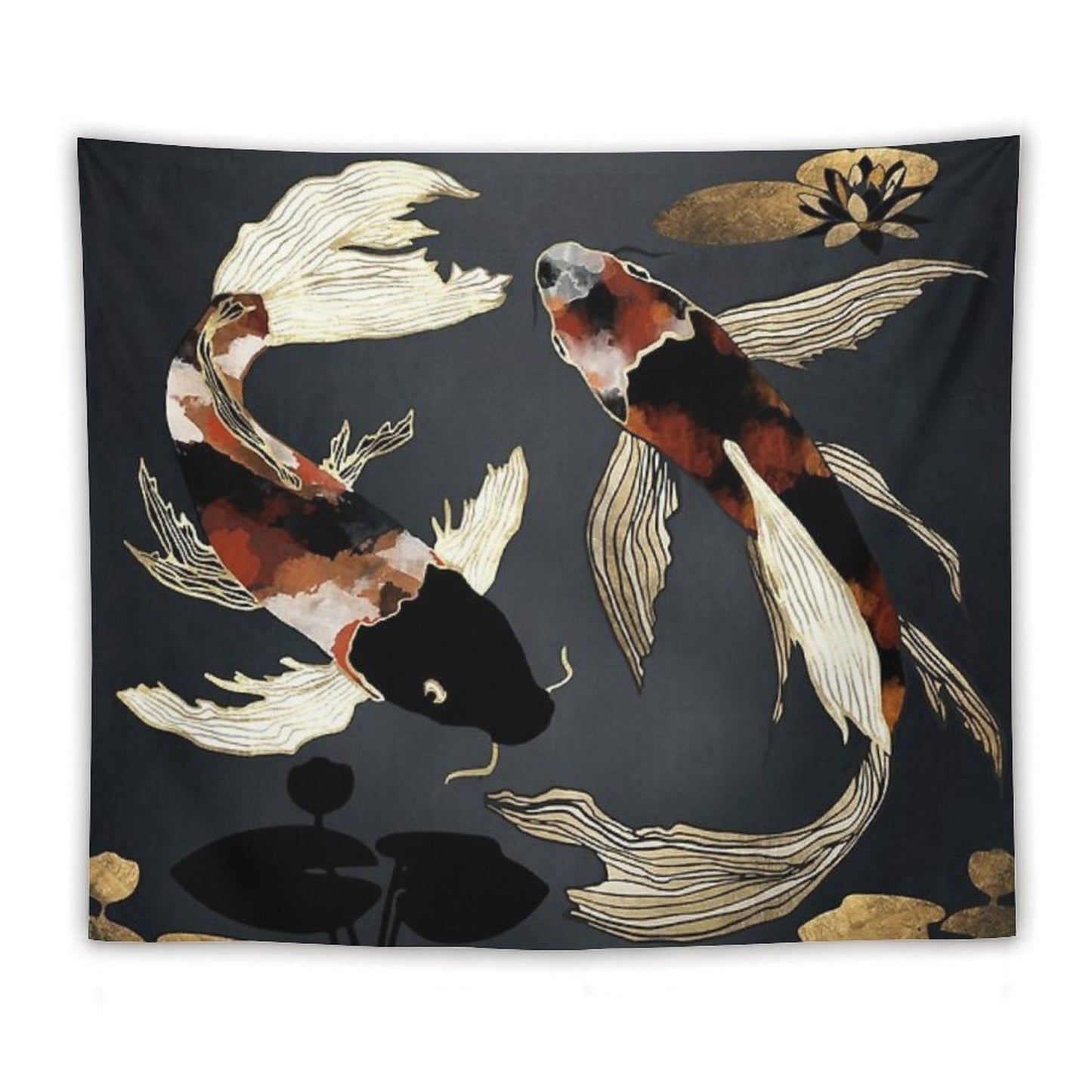 Metallic Koi IV Tapestry